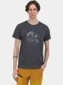 tricou cu maneci scurte pt. barbati Fundango Mountain Graphic-T gri 1