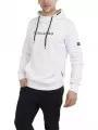 pulover cu gluga pt. barbati Fundango Hoover Hooded sweatshirt alb 1