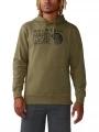 pulover cu gluga pt. barbati Mountain Hardwear MHW Logo Pullover Hoody verde 1