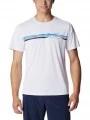tricou pentru sport, cu maneci scurte pt. barbati Columbia Columbia Hike Graphic SS Tee alb 1