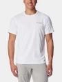 tricou pentru sport, cu maneci scurte pt. barbati Columbia Summit Valley SS Crew alb 1