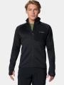 pulover polar pt. barbati Columbia Triple Canyon Grid Fleece Full Zip II negru 1