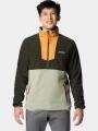pulover polar pt. barbati Columbia Sequoia Grove Half Zip Fleece verde 1