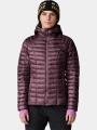 jacheta de puf pt. femei Mountain Hardwear Ghost Whisperer Hoody rosu 1