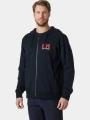 pulover cu gluga pt. barbati Helly Hansen Hh Logo Full Zip Hoodie 2.0 albastru inchis 1