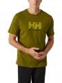 tricou cu maneci scurte pt. barbati Helly Hansen Hh Logo T-Shirt oliv 1