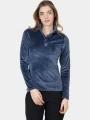 pulover polar pt. femei Spyder Shimmer Bug 1/2 Zip albastru inchis 1