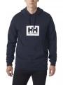 pulover cu gluga pt. barbati Helly Hansen Hh Box Hoodie albastru inchis 1