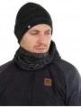 caciula tricotata pt. barbati Fundango Asher Beanie gri 1