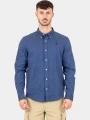 camasa cu maneci lungi pt. barbati Timberland TFO Cotton/Linen Long Sleeve Shirt albastru inchis 1
