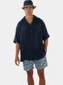 camasa cu maneci scurte pt. barbati Barts Cayrlos Shirt albastru inchis 1