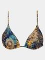 sutien bikini pt. femei Barts Mahn Triangle albastru inchis 1