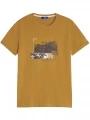 tricou cu maneci scurte pt. barbati TBS Caseytee maro 1