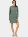 rochie pulover pt. femei Fjallraven Abisko Sun-hoodie Dress W verde 1