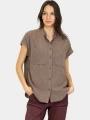 camasa cu maneci scurte pt. femei Fjallraven Övik Hemp Shirt SS W maro 1