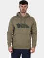 pulover cu gluga pt. barbati Fjallraven Fjällräven Logo Hoodie M oliv 1