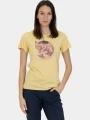 tricou cu maneci scurte pt. femei Fjallraven Arctic Fox T-shirt W galben 1