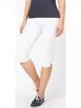 pantaloni capri pt. femei TBS Gemmecor alb 1