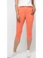 pantaloni capri pt. femei TBS Gemmecor portocaliu 1