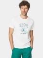 tricou cu maneci scurte pt. barbati TBS Hervetee alb 1