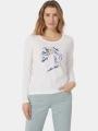 tricou cu maneci lungi pt. femei TBS Jodietee alb 1
