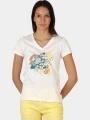 tricou cu maneci scurte pt. femei TBS Lugditee alb 1