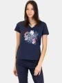 tricou cu maneci scurte pt. femei TBS Lugditee albastru inchis 1