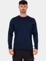 tricou cu maneci lungi, pentru sport pt. barbati Musto M Evo Crew Sunblock Ls Tee albastru inchis 1