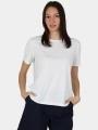 tricou pentru sport, cu maneci scurte pt. femei Musto W Evo Crew Sunblock Ss Tee alb 1