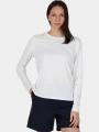 tricou cu maneci lungi, pentru sport pt. femei Musto W Evo Crew Sunblock Ls Tee alb 1