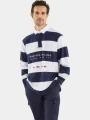 tricou cu maneci lungi pt. barbati Nautica Trivor Rugby Shirt albastru inchis 1