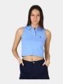 tricou fara maneci pt. femei Nautica Danna Polo Shirt albastru deschis 1