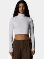 tricou cu maneci lungi pt. femei The North Face W Zumu Ls Slim Tee alb 1