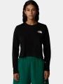 tricou cu maneci lungi pt. femei The North Face W L/S Simple Dome Crop Tee negru 1