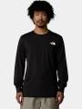 tricou cu maneci lungi pt. barbati The North Face M L/S Easy Tee negru 1