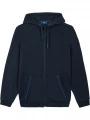 pulover cu gluga pt. barbati TBS Nolanzip albastru inchis 1