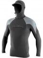 lycra cu maneci lungi pt. barbati O'Neill Premium Skins O'Zone L/S Rash Guard w/Hood gri 1