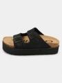 papuci pt. femei O'Neill Sandy Platform Slider Women Low negru 1