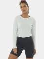 tricou cu maneci lungi, pentru sport pt. femei Salomon Cross Run Ls Tee W albastru deschis 1