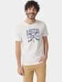 tricou cu maneci scurte pt. barbati TBS Smithtee alb 1