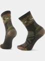 ciorapi pentru drumetii Smartwool Hike Light Cushion Soaring Print Mid Crew Socks oliv 1