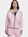 pulover cu gluga pt. femei Under Armour Unstoppable Fleece FZ roz 1