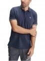 tricou cu guler pt. barbati TBS Yvanepol albastru inchis 1