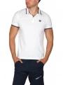 tricou cu guler pt. barbati TBS Yvanepol alb 1